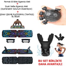 Ebh Shop Şınav Çekme Tahtası Push Up Standı -  Nefes Egzersiz Koşu Aleti Parmak ve El Egzersiz Aleti Seti