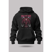 Buzagi Hellhound Oversize Kapüşonlu Unisex Şardonlu Sweatshirt