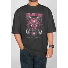 Buzagi Hellhound Dijital Baskı Oversize Unisex Tişört