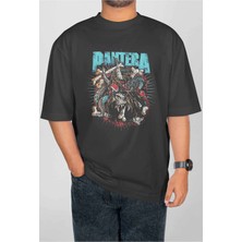 Buzagi Pantera Dijital Baskı Oversize Unisex Tişört