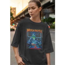Buzagi Megadeth Dijital Baskı Oversize Unisex Tişört