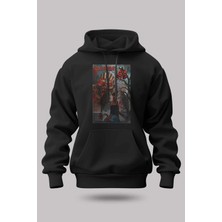 Buzagi Iron Maiden Oversize Kapüşonlu Unisex Şardonlu Sweatshirt