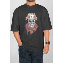 Buzagi Guns'n Roses Dijital Baskı Oversize Unisex Tişört