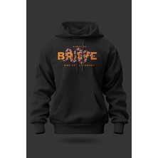 Buzagi Brave Yılan Oversize Kapüşonlu Unisex Şardonlu Sweatshirt