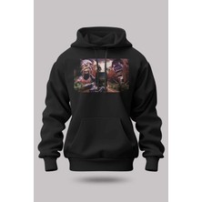 Buzagi Iron Maiden Oversize Kapüşonlu Unisex Şardonlu Sweatshirt