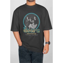 Buzagi The Doors Dijital Baskı Oversize Unisex Tişört