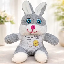 Marsilyan Canım Da Canım Balım Da Balım Tişörtlü Sevimli Peluş Tavşan