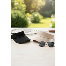 Ritagarcia Ritagarci Unisex 2'li Paket Ayarlanabilir Tenis Vizör Şapka Seti - Güneş Koruyucu Spor Siperlik