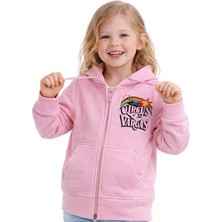 Hupalupa Store Hupalupa Kapüşonlu Sweatshirt Pembe Cırcus 5-6 Yaş