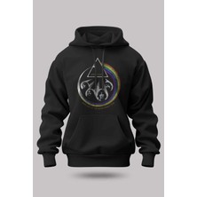 Buzagi Pink Floyd Oversize Kapüşonlu Unisex Şardonlu Sweatshirt