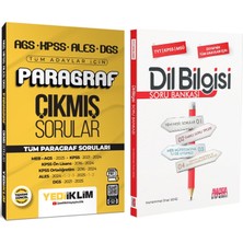 Yediiklim Yayınları Yediiklim Ags Kpss Ales Dgs Tüm Adaylar Için Paragraf Çıkmış Sorular ve Akm Dil Bilgisi Soru Bankası Seti 2 Kitap