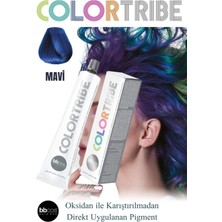 Bbcos Colortribe Direkt Saç Renklendirici Saç Boyası - Mavi - Oksidansız Yoğun Pigment 100 ml