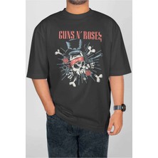 Buzagi Guns'n Roses Dijital Baskı Oversize Unisex Tişört