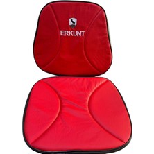 Peren Traktör Erkunt Traktör Koltuk Kılıfı Kırmızı Deri – Kabinli/kabinsiz Tüm Modellere Uyumlu Kılıf