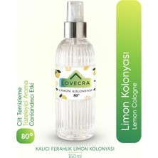 Lovecra Limon Kolonyası 80° Ferahlatıcı Hijyenik Güçlü Temizlik Canlandırıcı Etki 150 ml