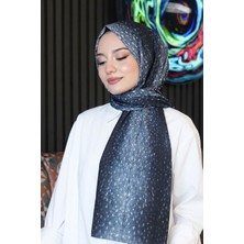 Afvente Ceylan Desen Mavi Soft Pamuk Şal