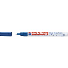 Edding 780 Markör Boya Kalemi (Hobi - Sanat) 0.8 Mm Mavi Yuvarlak Uçlu (10 Lu Kutu)