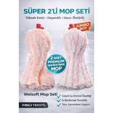 Mko Tekstil Süper Emici Mikrofiber Welsoft 2'li Mop Başlığı