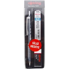 Rotring Okul Seti Versatil Kalem + Min Silgi Hediyeli Tikky Retro 0.7 Gri