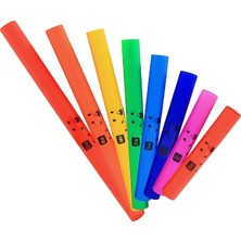 Temel Renkli Plastik 8li Nota Tüpü Seti