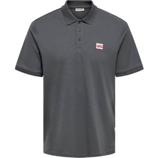 Only & Sons Onsdawson Reg Koyu Gri Erkek T-Shirt 22036883