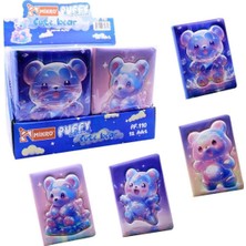 Mikro Not Defteri Puffy Cute Bear Pf-110 (Karışık Renk 1 Adet)