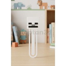 Skeleton, Iskelet Ayraç, Minecraft Ayraç, Çocuklar Için Ayraç, Eğlenceli Ayraç - 10CM