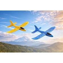 Köpük Uçak Fırlatma Oyuncağı - Darbeye Dayanıklı Esnek Epp Köpük Uçak 48 cm