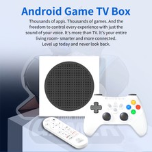 MWX Teknoloji 8k Ultra Hd Android Tv Box & Retro Oyun Konsolu - 60.000+ Oyunlu - Sesli Komut - Wi-Fi 6 Çift Bant