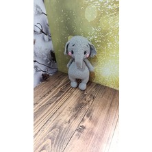 Masal Gurumi Amigurumi Organik Oyuncak Fil Uyku Arkadaşı Oyun Arkadaşı