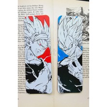 (2'li Paket) Japon Anime ve Manga Serisi, Dragon Ball, Goku ve Vegeta Kitap Ayracı - 16CM