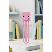 Pig, Domuz Ayraç, Minecraft Ayraç, Çocuklar Için Ayraç, Eğlenceli Ayraç - 10CM