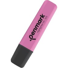 Penmark Neon Fosforlu Kalem (İşaret Kalemi) Pembe Hs505-04 (10 Lu Paket)