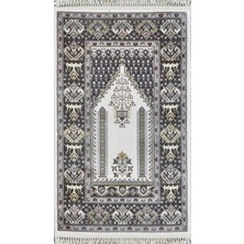 Gümüşsuyu Doqu 18359 Gri Antitoz Seccade Gri - 80X130