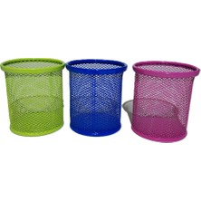 Bafix Kalemlik Metal Perforeli Silindir Karışık Renk Bfx-Mmk802K1 (12 Li Paket)