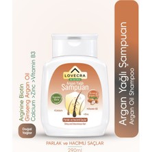 Lovecra Argan Yağlı Şampuan Dökülme Karşıtı Güçlü Bakım Saç Güçlendirici Besleyici Doğal 290 ml
