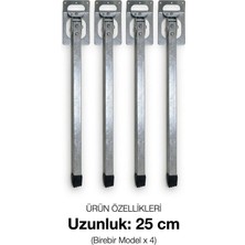 Viva 4’lü Set 25 cm Katlanır Sehpa Ayağı