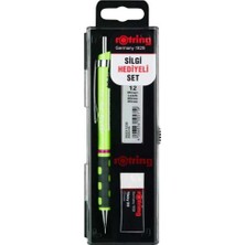 Rotring Okul Seti Tikky Rd Versatil Kalem 0.7+Min Silgi Hediyeli Limon Yeşili