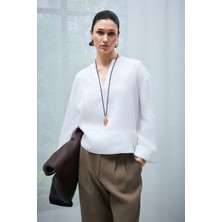 Lufian Alessı Kadın Bluz Vizon