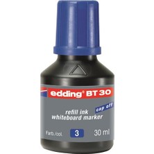 Edding Bt30 Tahta Kalem Mürekkebi Damlalıklı 30 Ml Mavi (10 Lu Kutu)