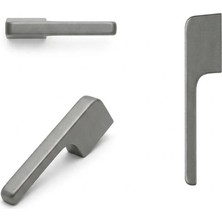 Viva Lüks Füme L Tipi Tekli ve Çift Kulp - Modern Tasarım Mobilya ve Çekmece Kulbu (1 Adet)