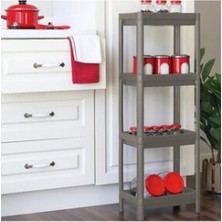 Timion Gri - Antrasit Dikdörtgen Raf Ünitesi Plastik (5148)