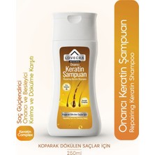 Lovecra Onarıcı Keratin Şampuan Saç Güçlendirici Onarıcı Besleyici Kırılma Karşıtı Dökülme Karşıtı 250 ml
