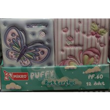 Mikro Not Defteri Puffy Butterflys 96 Yaprak Pf-60 (Karışık Renk 1 Adet)