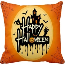 Queen Jera Halloween Temalı Tekli Dekoratif Kırlent Kılıfı - Parti ve Ev Dekoru Için 43 x 43 cm Süet