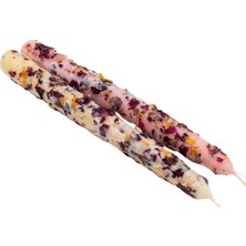 Anima Glow Doğal Gül Süslemeli Pembe Mum – Love Magnet | 2’li Butik Set, Aşk ve Tutku Ritüeli