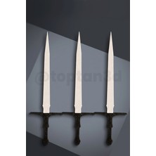 (3'lü Paket) Kılıç Tasarım Kitap Ayracı, Kılıç Figürlü Ayraç, Hediyelik Kitap Ayracı - 16CM