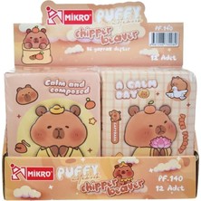 Mikro Not Defteri Puffy Cipper Beaver Pf-140 (Karışık Renk 1 Adet)