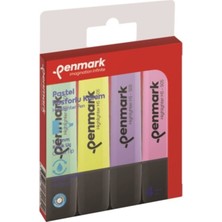 Penmark Fosforlu Kalem (İşaret Kalemi) 4 Renk Karışık Pastel Hs505-4P