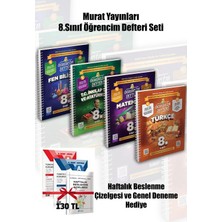 Murat Yayınları 2026 -8 Sınıf- Lgs - Öğrencim Defteri - 4 Kitap Set -Hediyeli